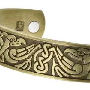 🦅 MAGNETIC By Design EAGLE Antique Style Cuff BRACELET Antique Style 🦅